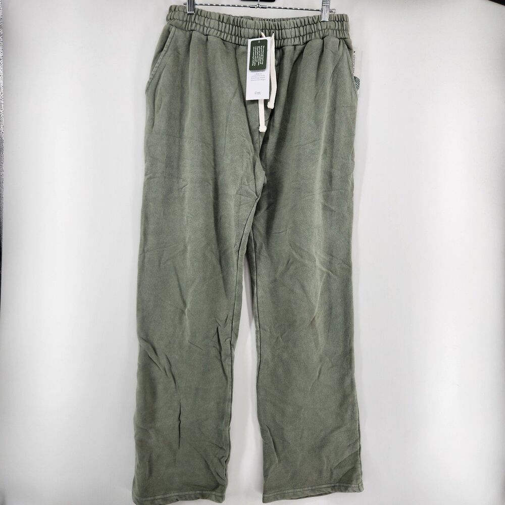 Threads 4‎ Thought Men's Light Green Medium French Terry Pants NWT